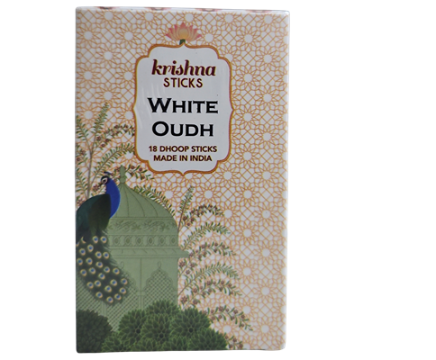 Krishna Dhoop Sticks- White Oudh